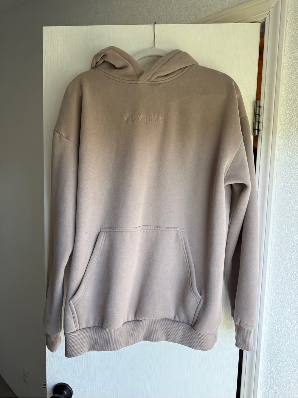 Women's Taupe Pullover Hoodie - Comfi